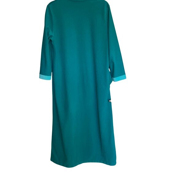 Vanity Fair Vintage Womens Robe Size Medium Green Dacron Pocket Casual - Picture 4 of 11